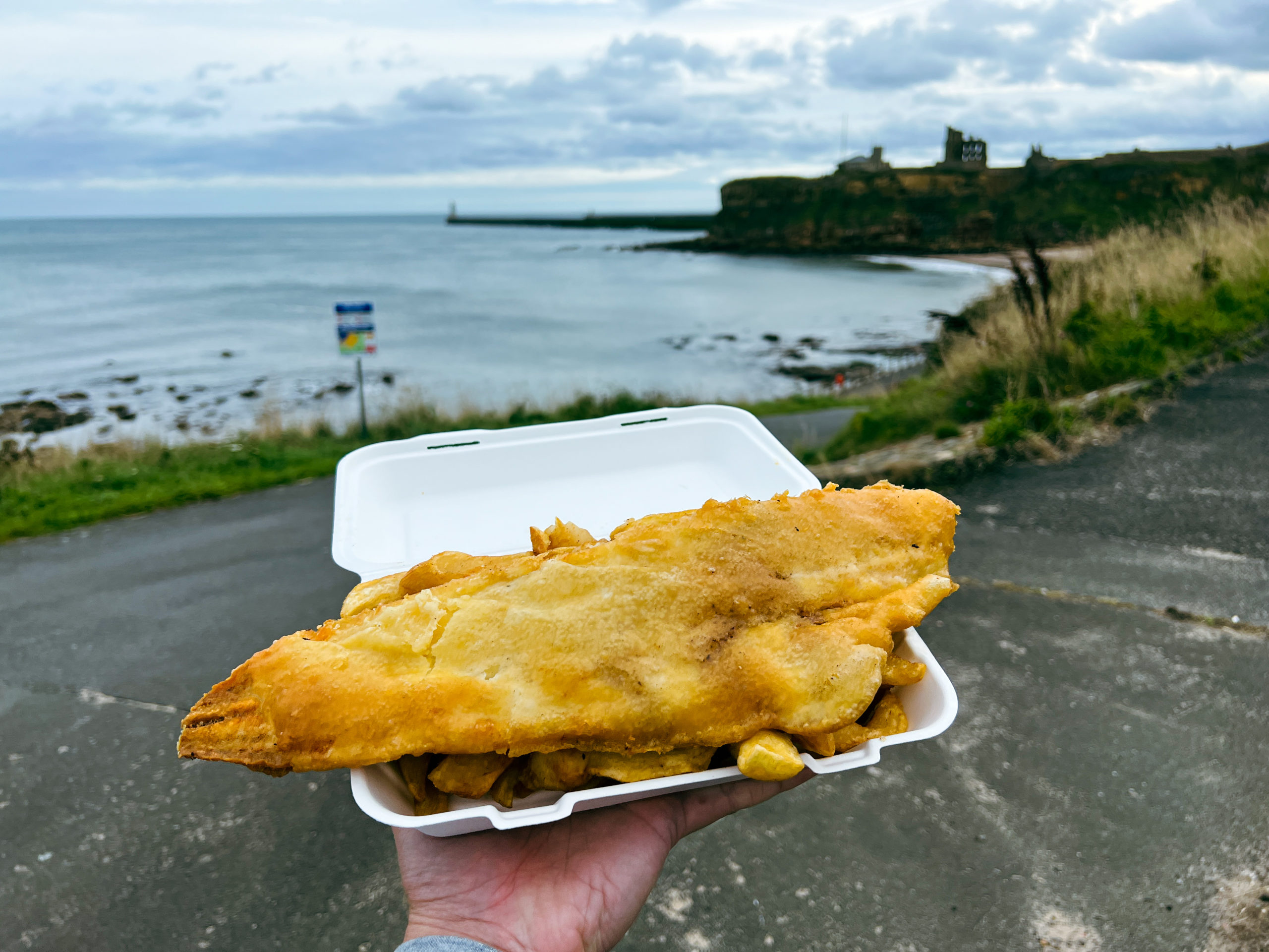 fish and chips by the sea