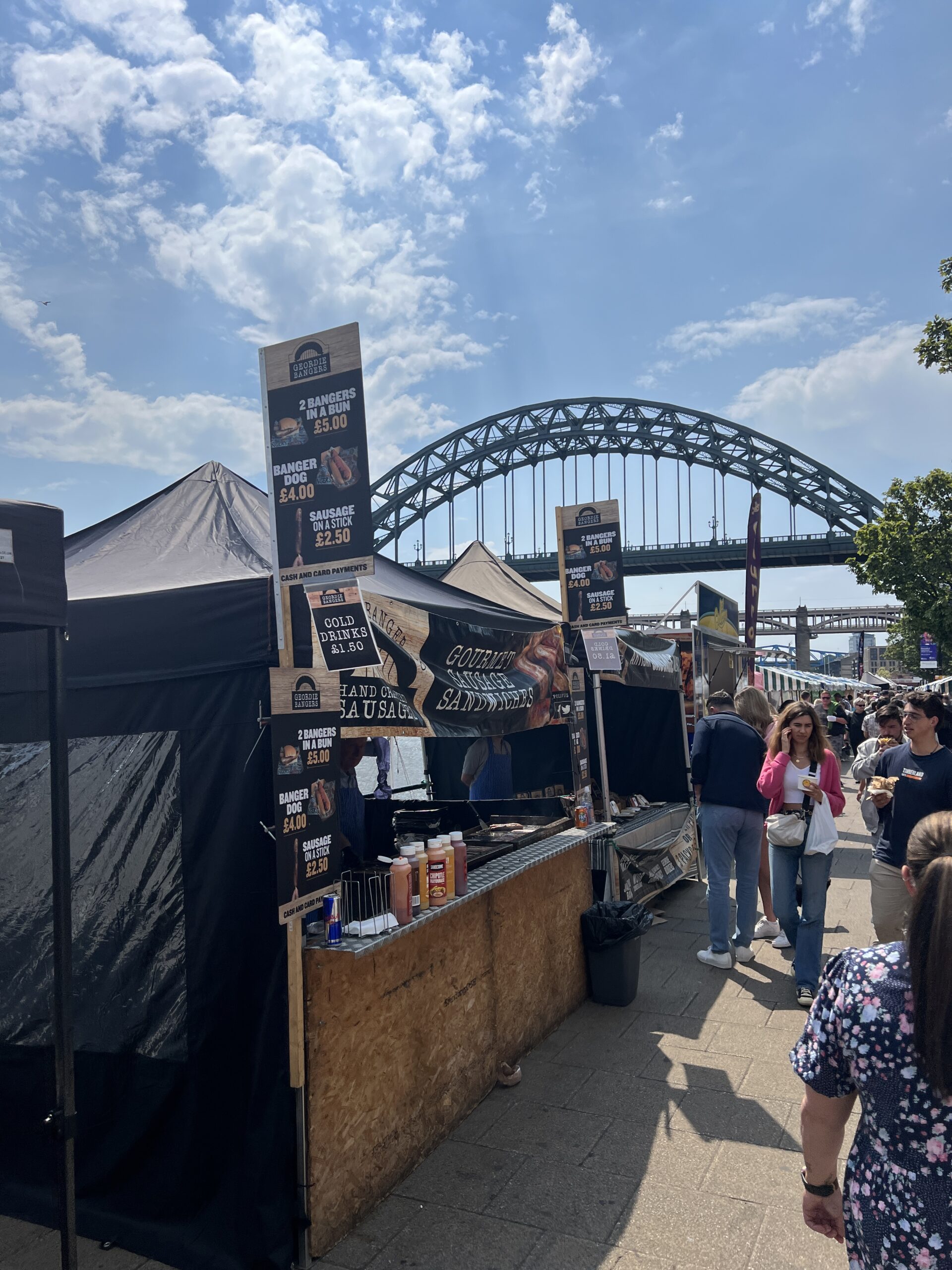 the quayside sunday market in newcastle upon tyne