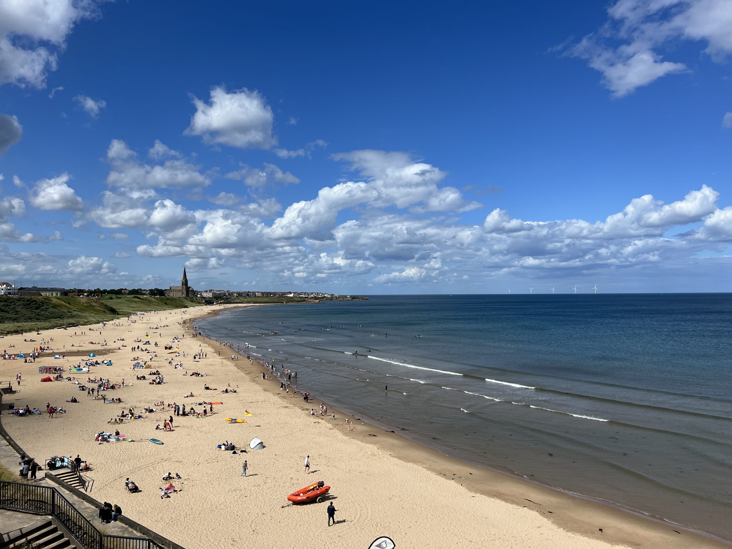 tynemouth longsands beach in northeast england